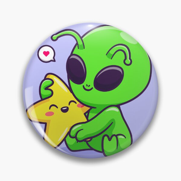 Item preview, Alien's Celestial Embrace: Cartoon Vector Icon designed and sold by hjian8219.