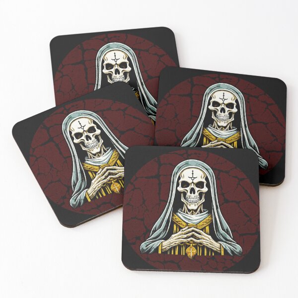 Item preview, Skeleton Nun Horror Halloween designed and sold by BeansHotTees.