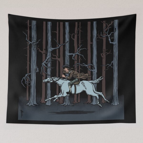 Item preview, Ichabod Crane Riding Gunpowder designed and sold by Nicknickart.