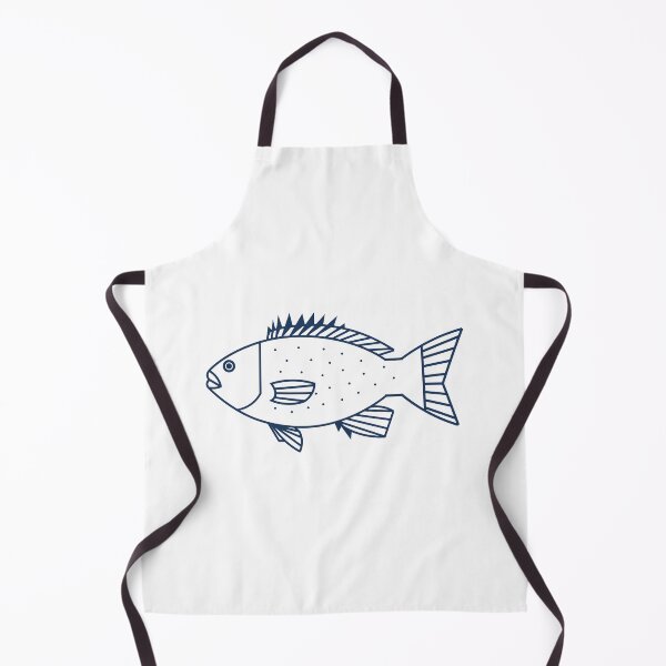 Item preview, Kawaii Bluefish in Ocean Blue and White designed and sold by fruttidimare.