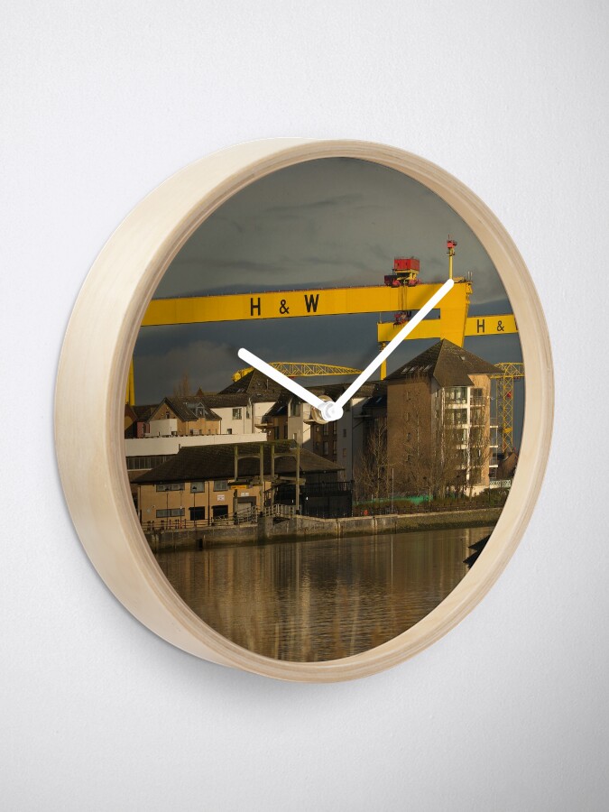 Northern Ireland wall clock harland and wolff crane titanic 