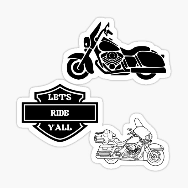 X 2 Stickers Harley Davidson LOGO Tank Sticker Biker MOTORCYCLE Sticker  Label