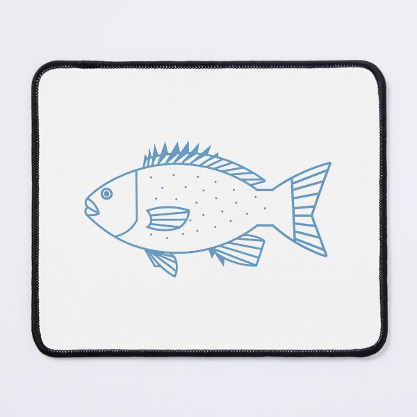 Item preview, Kawaii Bluefish in Vivid Blue and White designed and sold by fruttidimare.