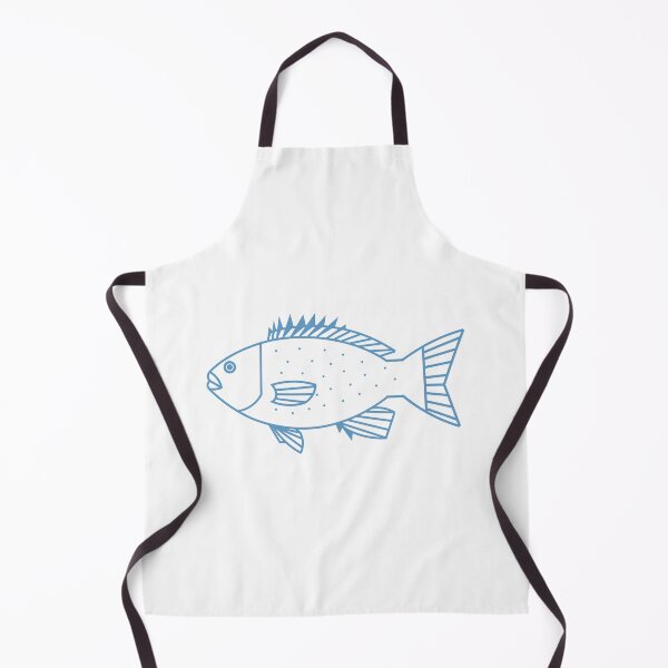 Item preview, Kawaii Bluefish in Vivid Blue and White designed and sold by fruttidimare.