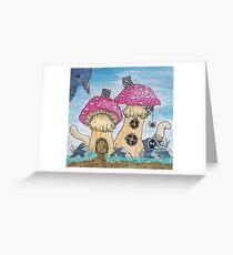 Shroom Village Greeting Card