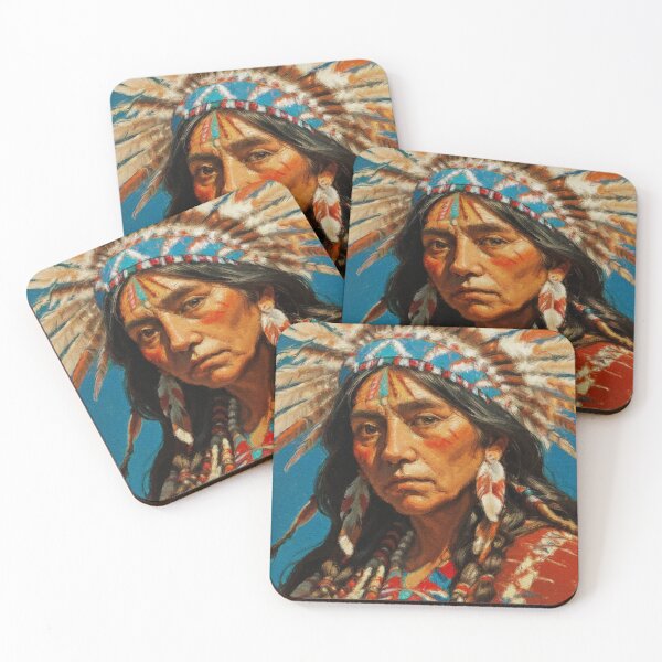 Item preview, Proud Native American Indigenous Woman designed and sold by AUTHENTIC AMERICANA ARTS.