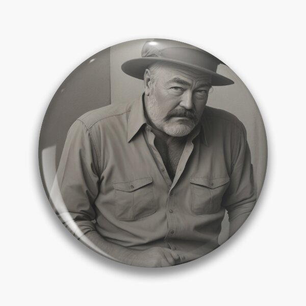 Item preview, Ernest Hemingway black and white designed and sold by piaty.