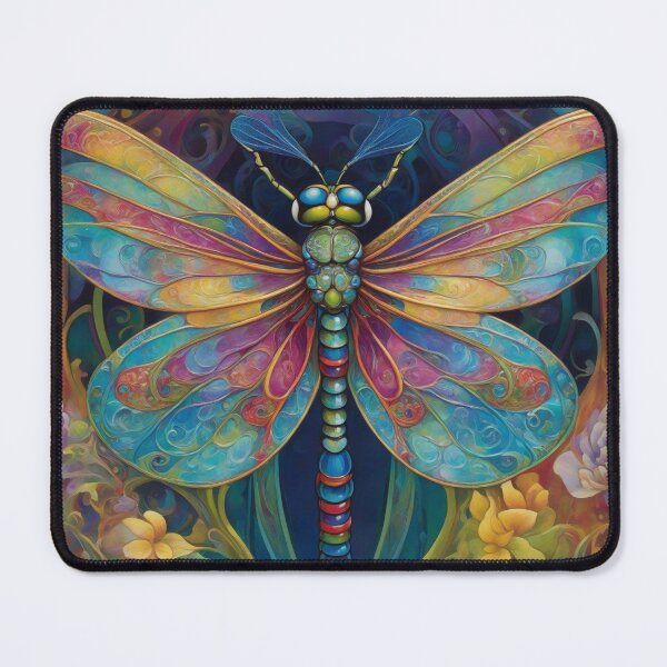 Item preview, Dragonfly Art Nouveau Painting designed and sold by druidwolfart.