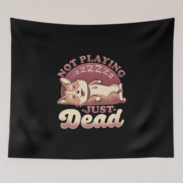 Item preview, Dog Playing Dead - Cute Irony Pet designed and sold by Studio Mootant.