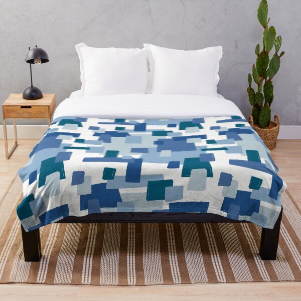Aperçu de l'œuvre Modèle de blocs de couleur bleue créée et vendue par AnaTZ.
