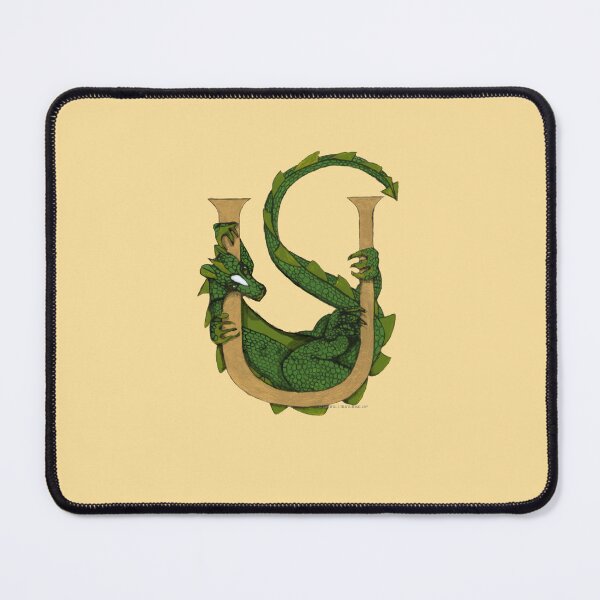Item preview, Green Dragon Letter U 2023 designed and sold by Donnahuntriss.