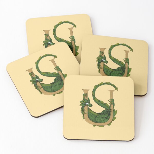 Item preview, Green Dragon Letter U 2023 designed and sold by Donnahuntriss.