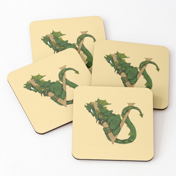 Item preview, Green Dragon Letter V 2023 designed and sold by Donnahuntriss.