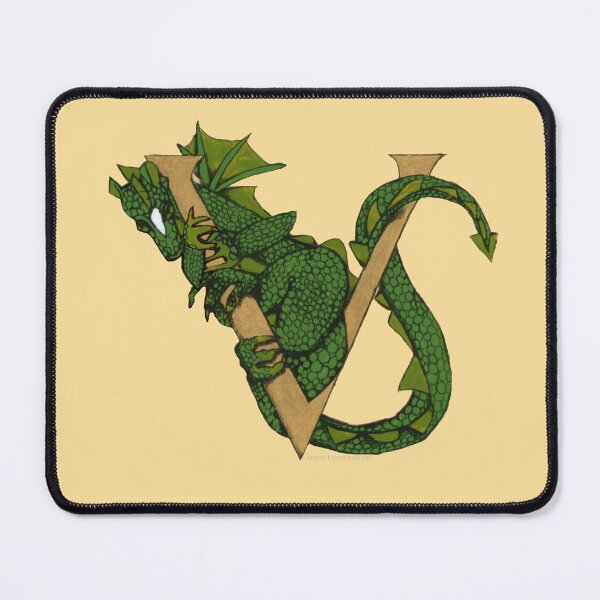 Item preview, Green Dragon Letter V 2023 designed and sold by Donnahuntriss.