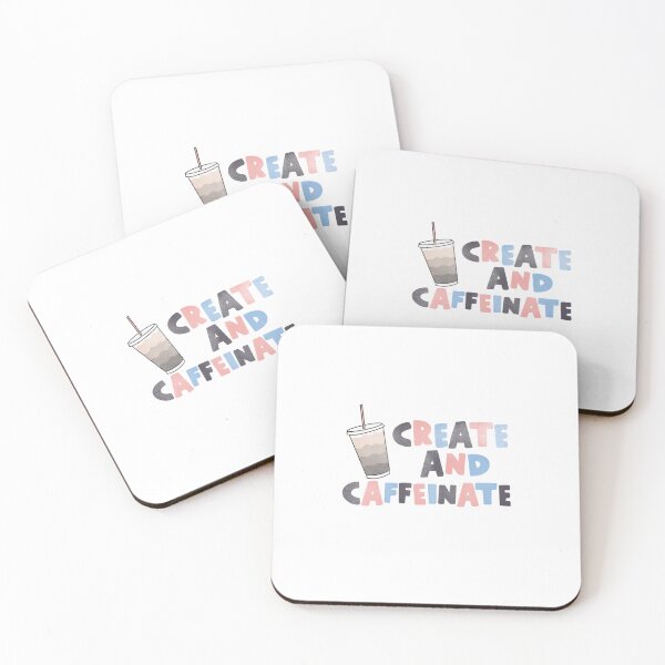 Item preview, create and caffeinate designed and sold by sadiebatte.