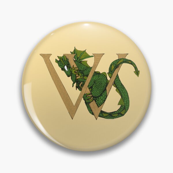 Item preview, Green Dragon Letter W 2023 designed and sold by Donnahuntriss.