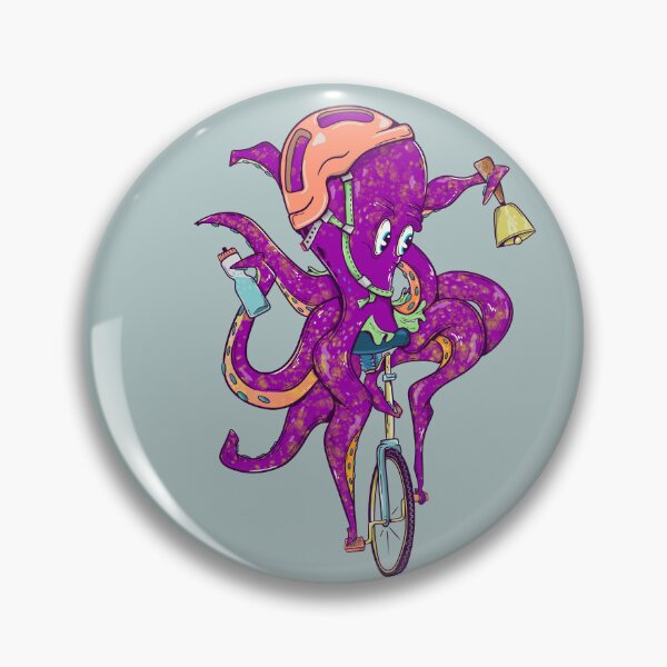 Artikelvorschau, Oktopus fährt Einrad entworfen und verkauft von piedaydesigns.