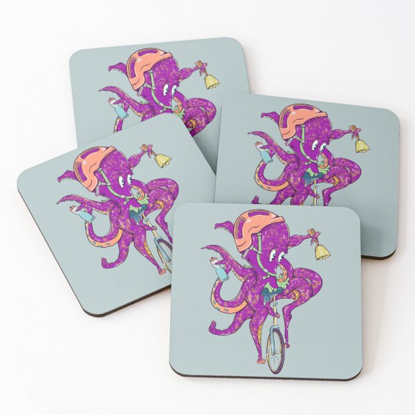 Item preview, Octopus Riding a unicycle designed and sold by piedaydesigns.
