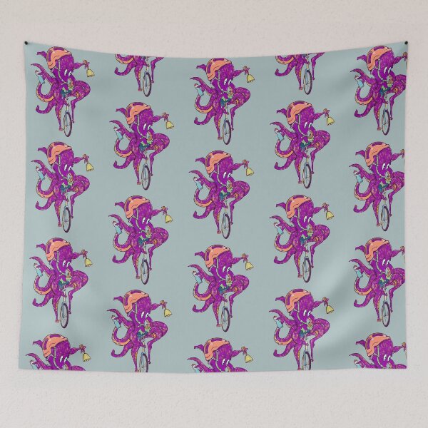 Item preview, Octopus Riding a unicycle designed and sold by piedaydesigns.