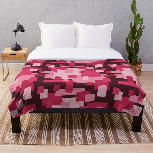 Item preview, Pink blocks pattern with dark background designed and sold by AnaTZ.