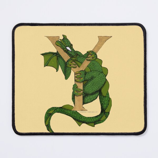 Item preview, Green Dragon Letter Y 2023 designed and sold by Donnahuntriss.