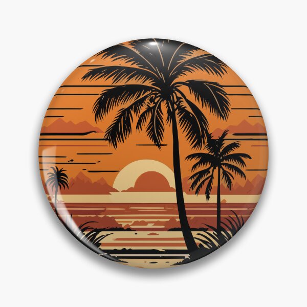 Item preview, Beautiful sunrise, beach and palm trees designed and sold by InstaCreatives.