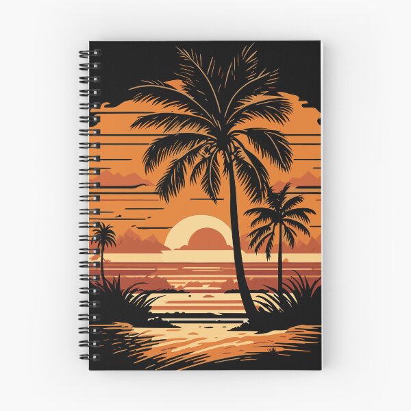 Item preview, Beautiful sunrise, beach and palm trees designed and sold by InstaCreatives.