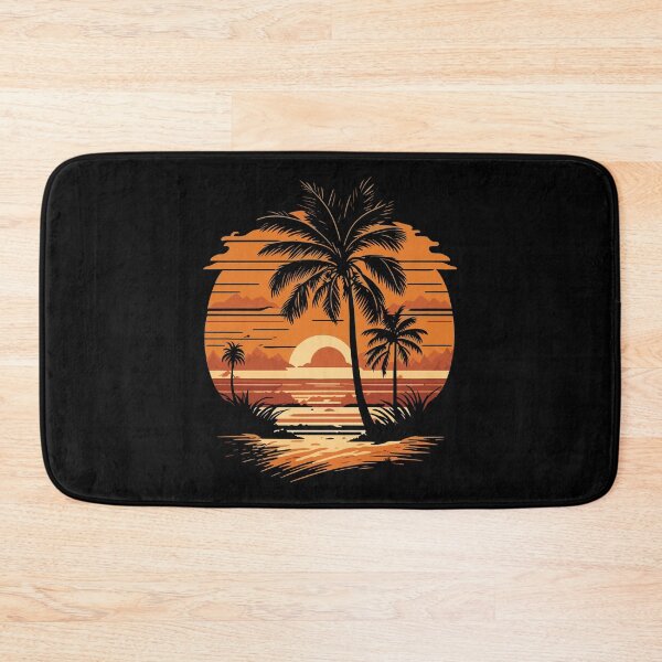 Item preview, Beautiful sunrise, beach and palm trees designed and sold by InstaCreatives.