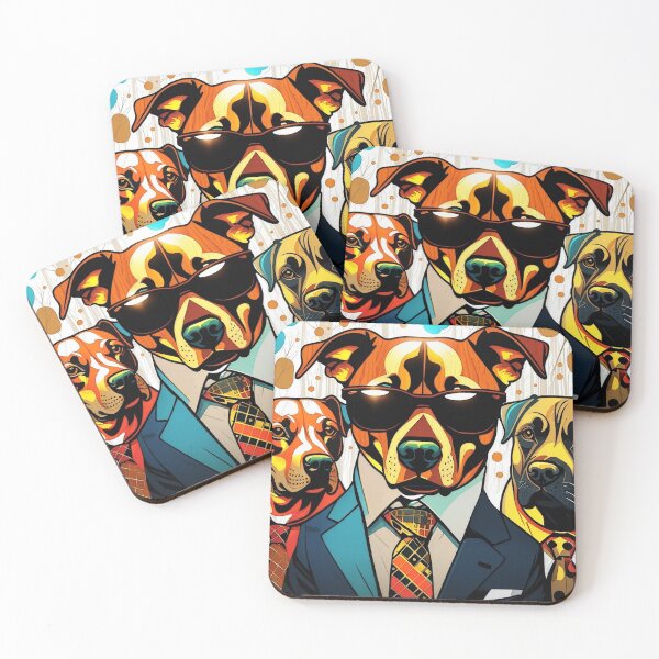Item preview, Dogs Wearing Suits Ties & Glasses designed and sold by KriticalDesigns.