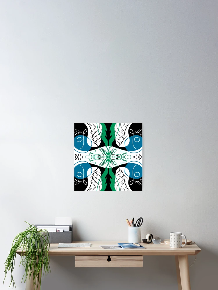 Thumbnail 2 of 3, Poster, Colorful Abstract Pattern designed and sold by DafraDesign.