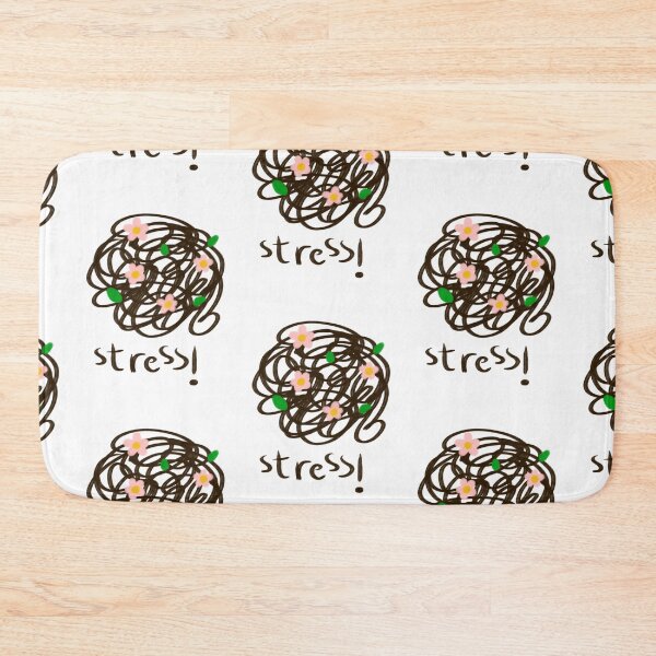Item preview, Stress mind with flower doodle designed and sold by LoveDaisyShop.