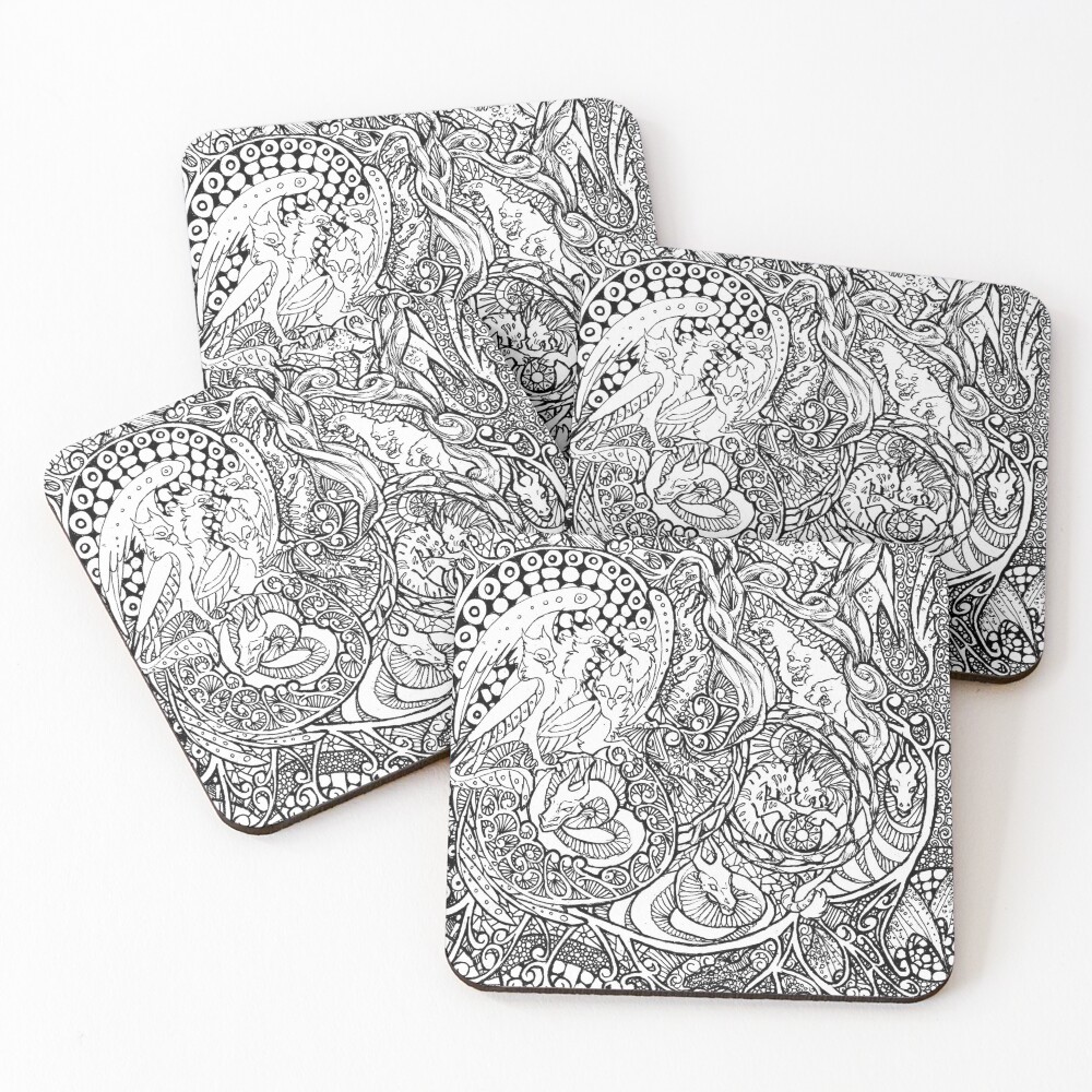 Item preview, Coasters (Set of 4) designed and sold by Rasijan.