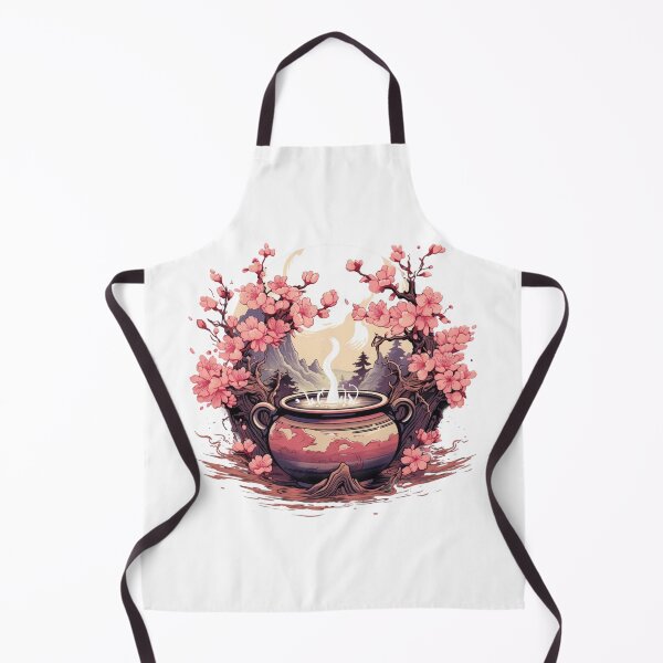 Item preview, Cauldron with sakura flowers designed and sold by Enchantea.
