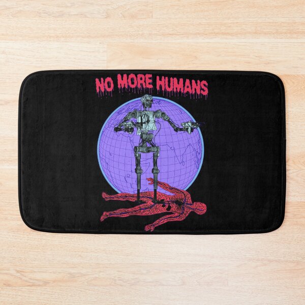 Item preview, No More Humans Robot Takeover - Retro Sci Fi Horror Art designed and sold by blueversion.