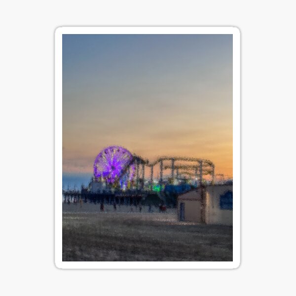 Purple Ferris Wheel Sticker