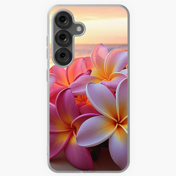 Plumeria Ocean Sunset Samsung Galaxy Soft Case