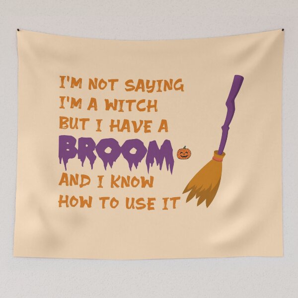Item preview, I have a broom Halloween designed and sold by tinytwist.