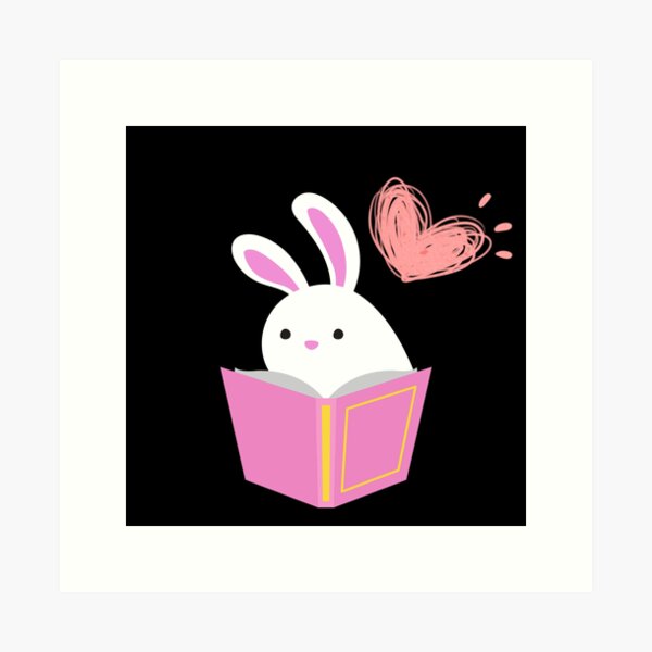 Bunny Art Print Kawaii Art, Pop Surrealism, Big Eyes, White Rabbit, Bubble  Tea, Creepy Cute, Lowbrow Art, Painting, Pastel Pink, 10x10 