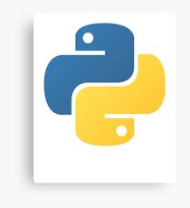 Python Official Logo Scripting Programming Language Canvas Print