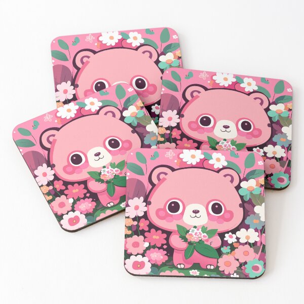 Item preview, Kawaii Japanese Style Bear with Flowers  designed and sold by CutesyKoala.