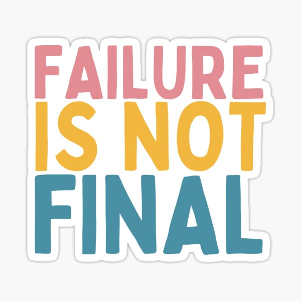 Item preview, Failure Is Not Final designed and sold by Socialtraction.