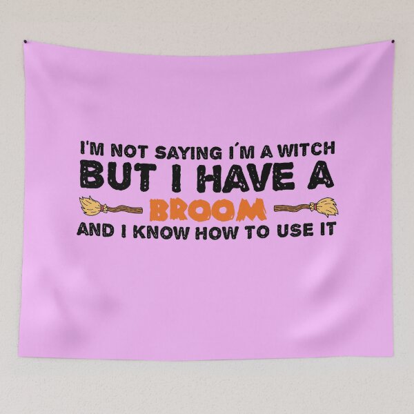 Item preview, I have a broom Halloween designed and sold by tinytwist.