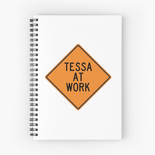 Item preview, Tessa at Work Funny Personalized Warning Sign designed and sold by Wurmbone.