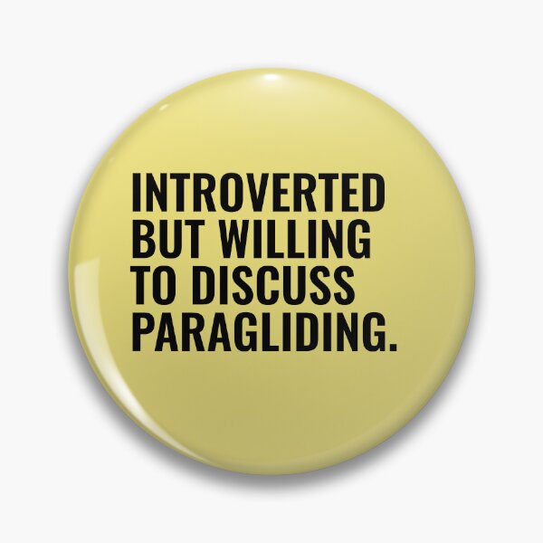 Item preview, Introverted But Willing To Discuss Paragliding designed and sold by kamrankhan.