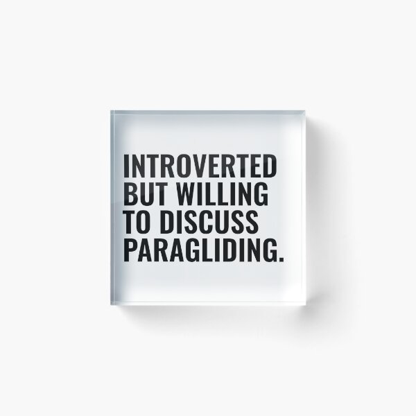 Item preview, Introverted But Willing To Discuss Paragliding designed and sold by kamrankhan.