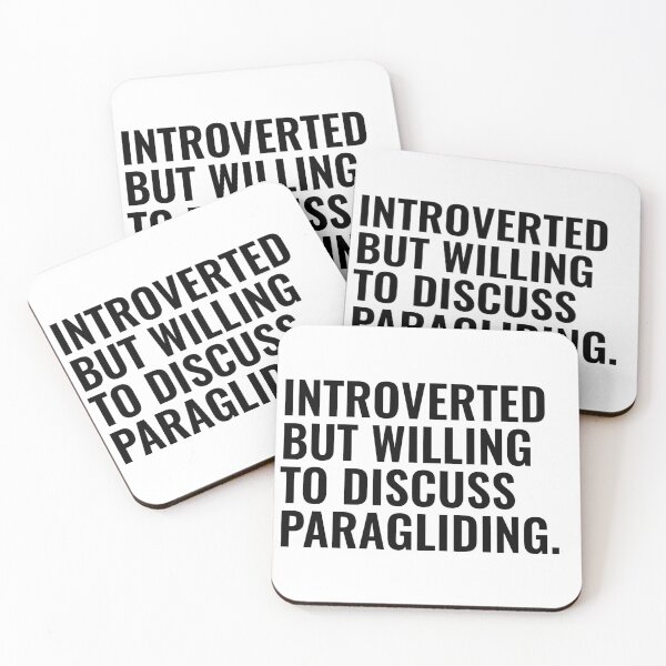 Item preview, Introverted But Willing To Discuss Paragliding designed and sold by kamrankhan.