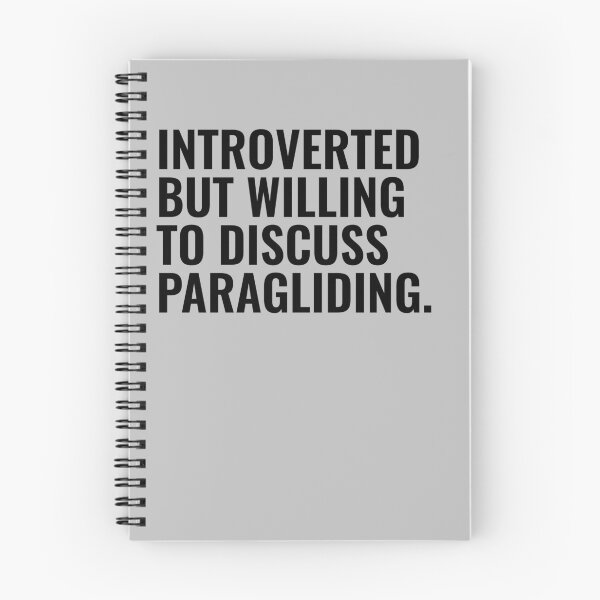 Item preview, Introverted But Willing To Discuss Paragliding designed and sold by kamrankhan.