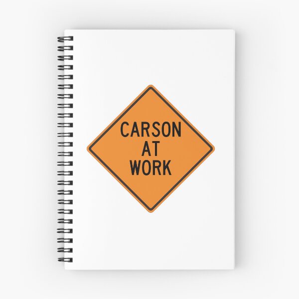 Item preview, Carson at Work Funny Personalized Warning Sign designed and sold by Wurmbone.