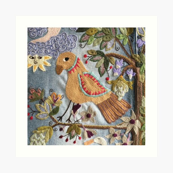 Parrot on Tree Art Print