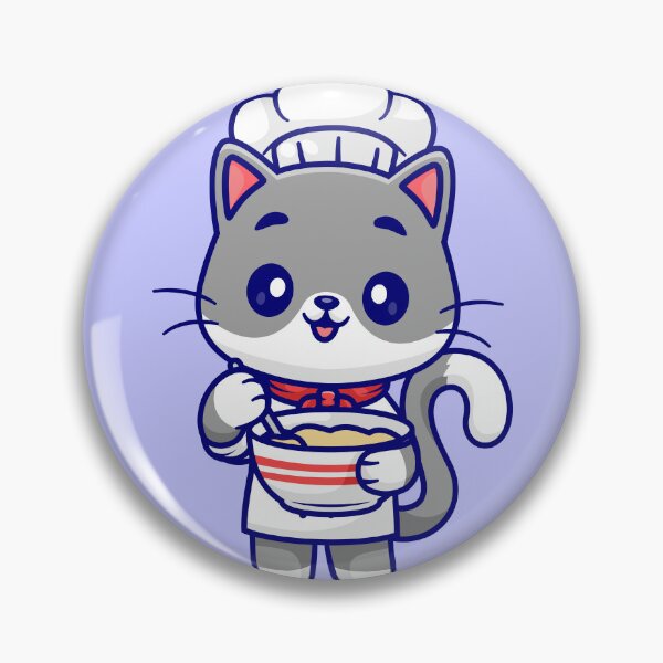 Item preview, Culinary Cat: Cartoon Vector Chef Icon designed and sold by hjian8219.